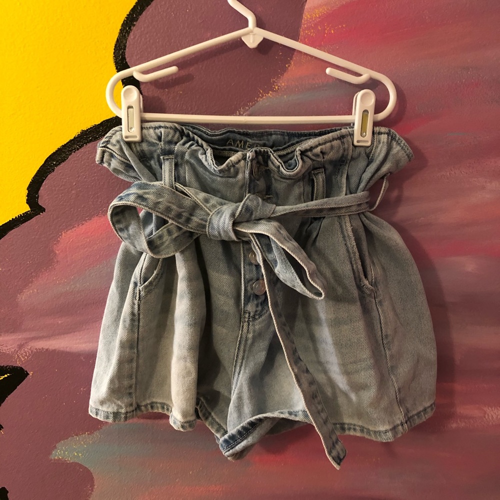 american eagle bow shorts